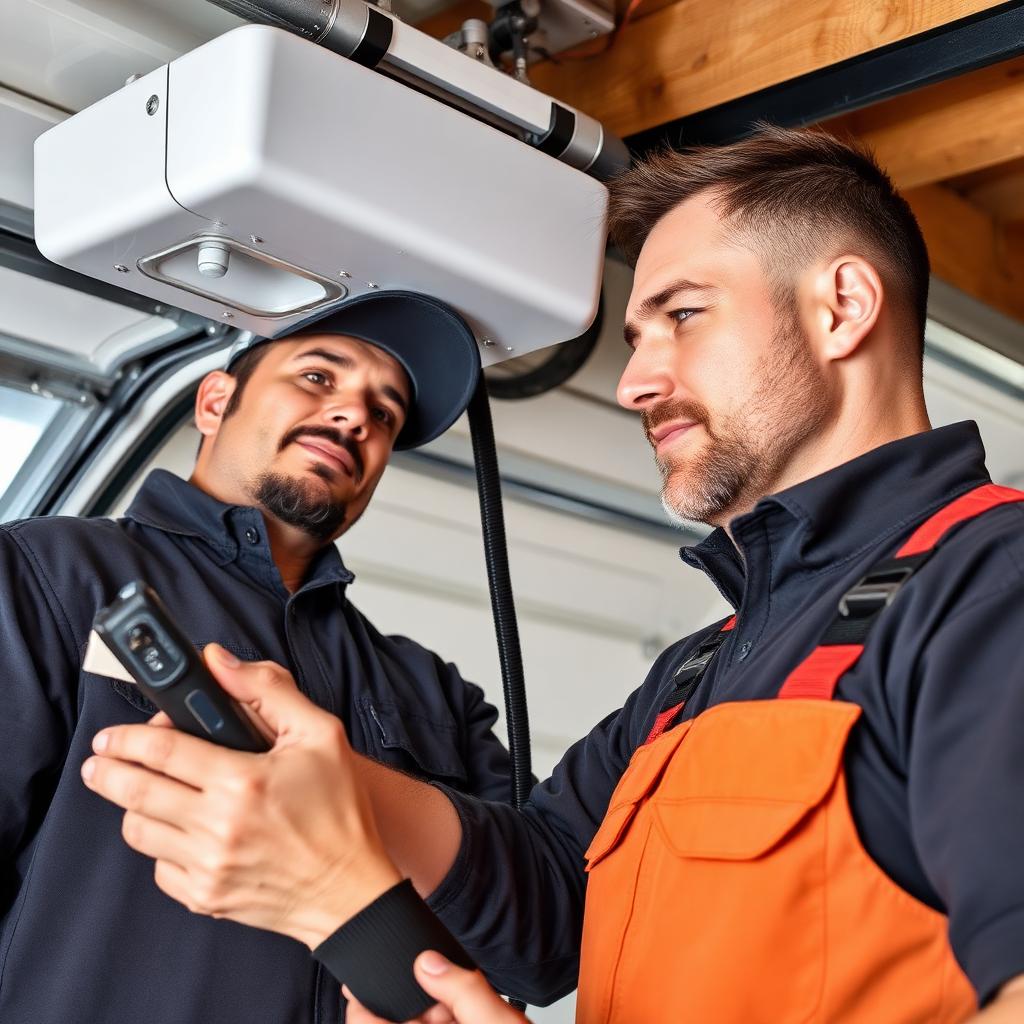 Garage Door Salkum professional technician diagnosing garage door sensor alignment